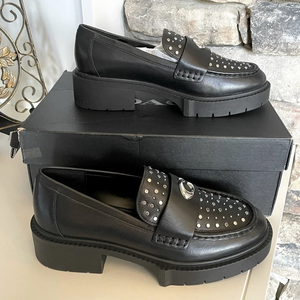 Coach silver studded